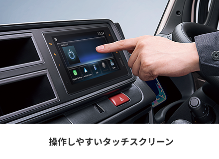 操作しやすいタッチスクリーン